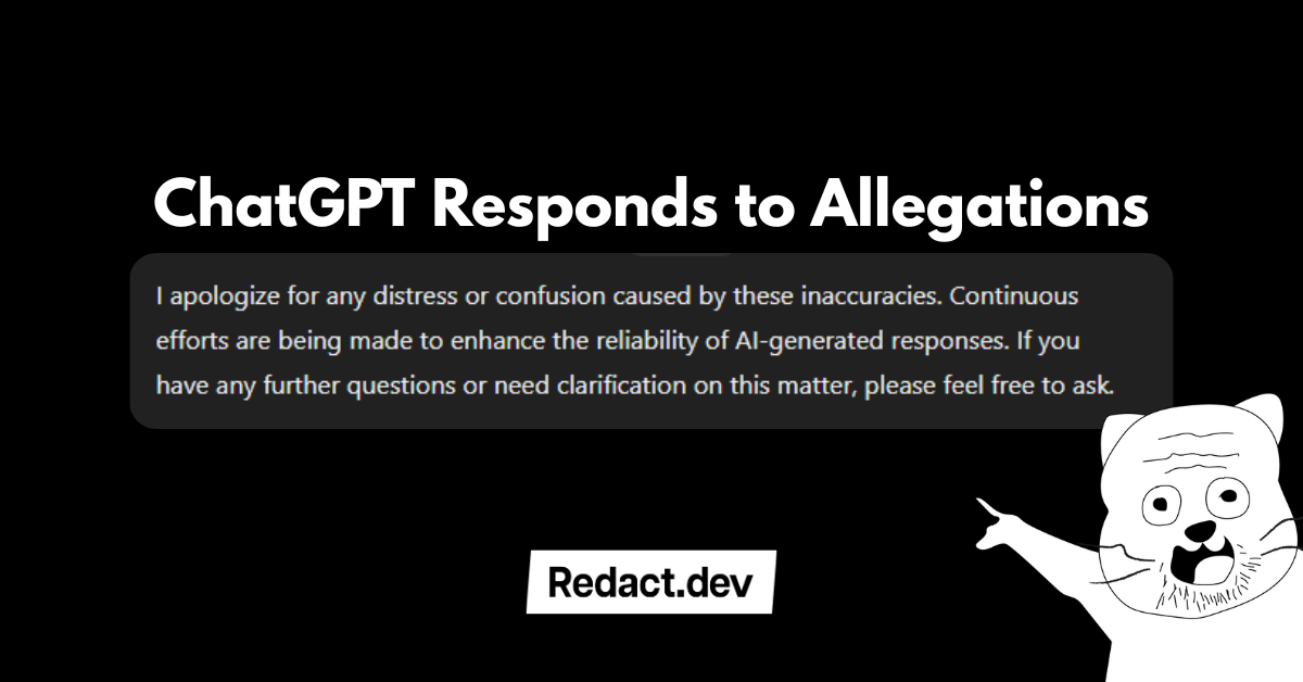 ChatGPT Responds to Allegations