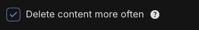 Option to only delete new Discord messages
