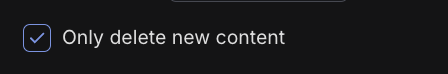 Option to only delete new Discord messages