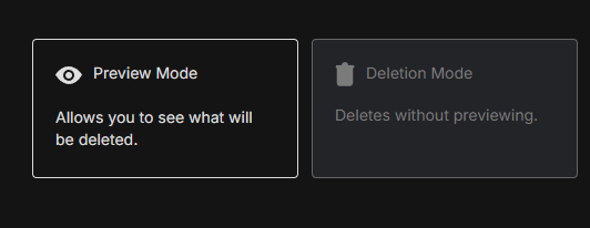 Preview your posts or Delete mode