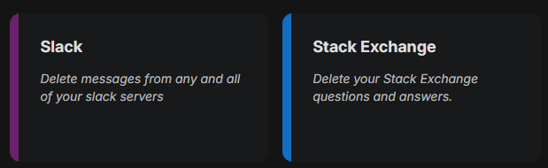 Select Stack Exchange on the Redact app