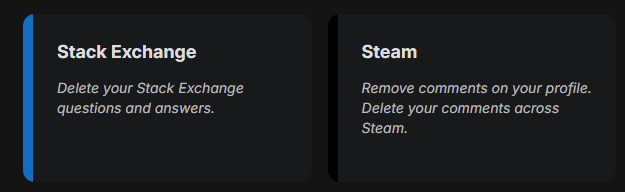 Select Steam on the Redact app