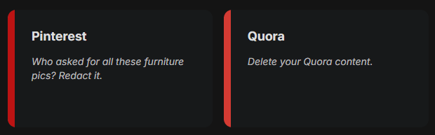 In Redact.dev, select MyAnimeList from the list of supported platforms.