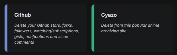 In Redact.dev, select GitHub from the list of supported platforms.