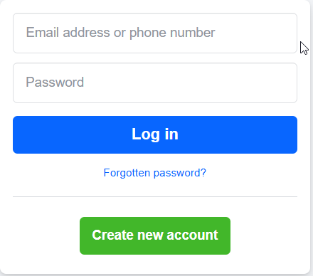 Log into Facebook using your account.