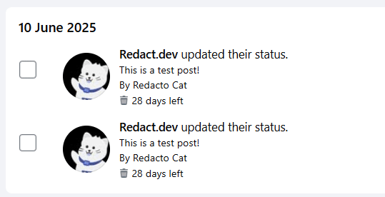 Find the post you want to delete and