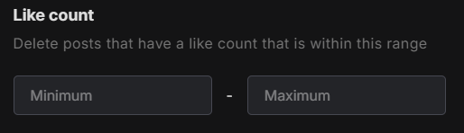 Select what posts you want to delete based off of like count