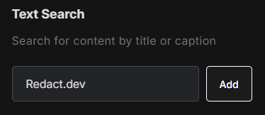 Select what post you want to delete based off of the text in the caption