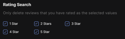 Mass delete Yelp reviews you've left for specific star-rating businesses.