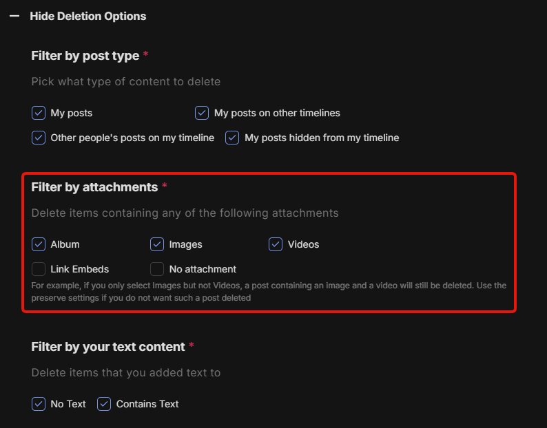 Redact.dev Content Filters 
